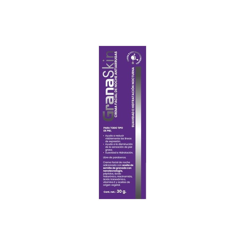 Crema Facial de Noche con Ácido Hialurónico y Péptidos, Para