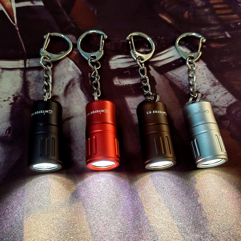 Nitefox e3 Mini Small Bright Keychain Flashlight 100 lumens Long