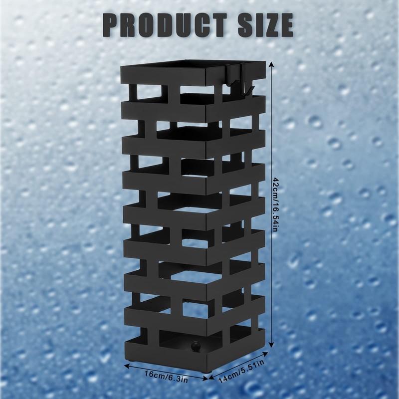 Tudomro Umbrella Stands for Entryway Large Metal Umbrella Holder 6.3
