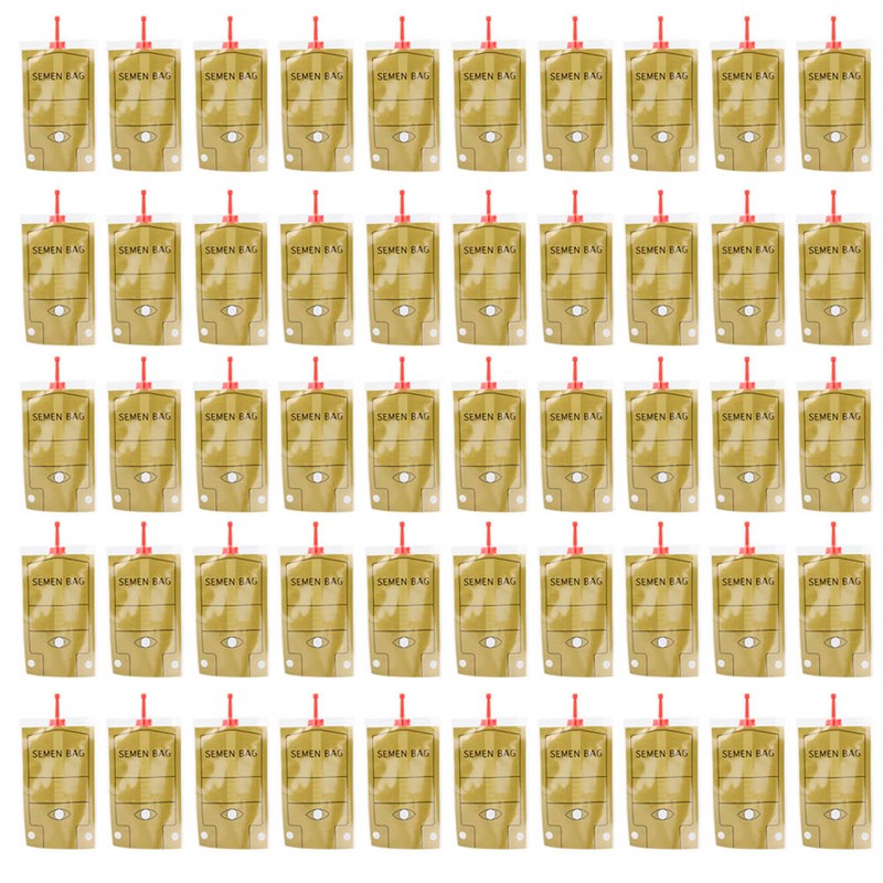 50pcs 100ml Disposable Plastic Pig Insemination Semen Bag Veterinary Equipment