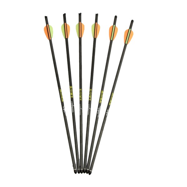 SAS Troy Crossbow Carbon Bolts 20" Arrows with Points and