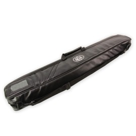 Funky Chalk Baize Master Premium Soft Black DUAL Pool Cue Case for 2 Cues – 2 Butts & 2 Shafts