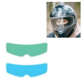Universal Motorcycle Helmet Visor Anti-Fog Film & Rainproof Film - 2 PCS Large Version for Motorcycle Helmet Lens, Ultra HD Helmet Shield Films, Easy Installation without Glue Residue