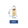 SING F LTD 10pcs M4 Spark Plug Terminal Nut Brass