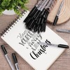 WOSWEL Permanent Markers Bulk, Ultra Fine Point, 48 Pack Black