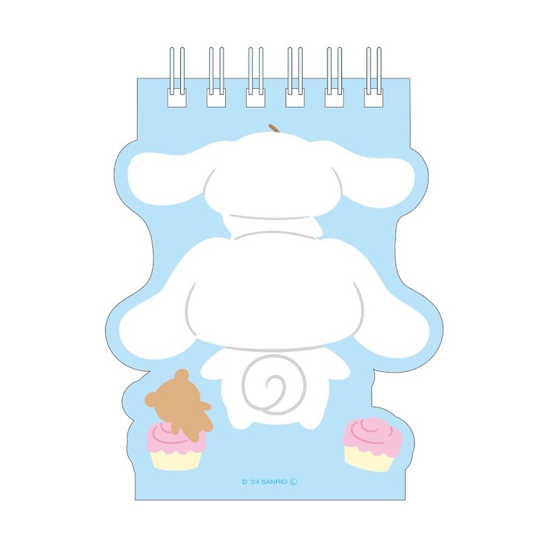 Tees Factory Sanrio Characters SR-5543620CR Standing Ring Memo, Cinnamoroll, 3.5