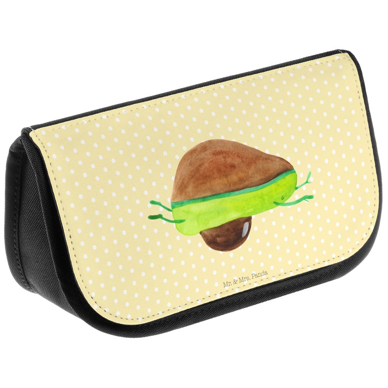 Mr. & Mrs. Panda Kosmetiktasche Avocado Yoga - Geschenk, Veggie,
