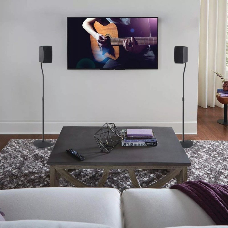 Sanus Adjustable Height Speaker Stand - Extends 28" to 38"