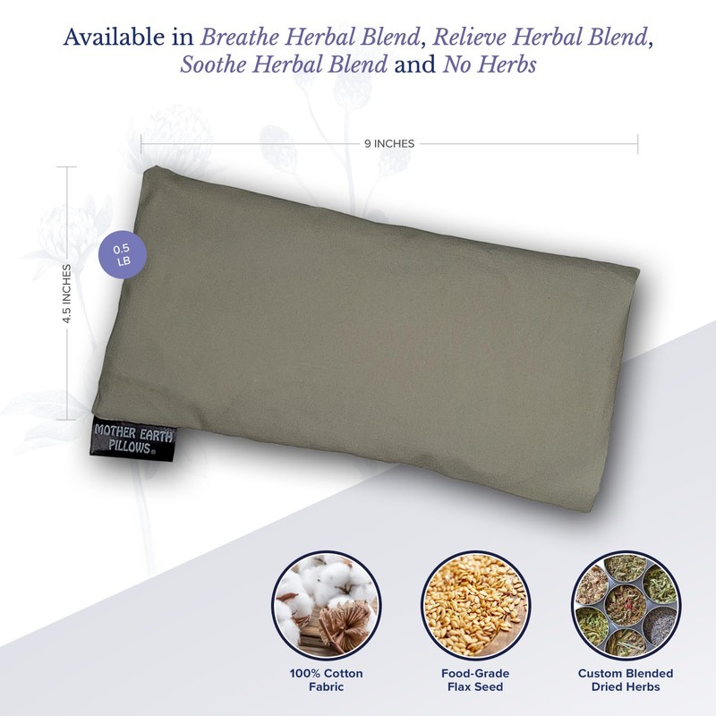 Mother Earth Pillows Therapeutic Eye Pillow (Sage - Relieve Herbal