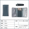 Boosters Key Case, Trifold, 5 Hooks, Smart Key, Genuine Leather,