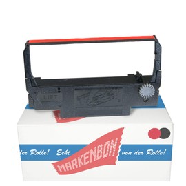 Farbbandkassette passend für Epson TM 270 [schwarz/rot] markenbon ERC38BR Gruppe 655 (1 Karton mit 5 Stück)