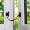 XFORT 4 Pack Viper Thumbturn Locking Cable Window Restrictor in