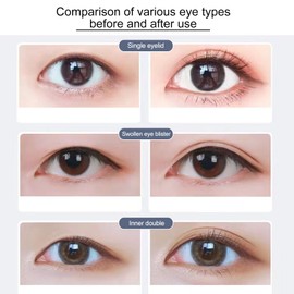 Pack of 1200 Invisible Eyelid Stripes, Eyelid Stripes, Eyelid Tape, Eye Lifting, Includes Rolls in Various Sizes and Fork Rods for Easy Application