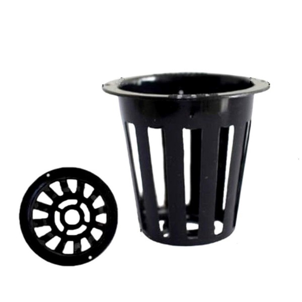 (SCGEHA) Hydroponic Cultivation Pot Seedling Kit, Pot, Sponge Set, Black,