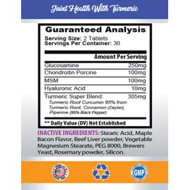 Dog Joint Supplement Chews - Pets Turmeric Joint Health - for Dogs and Cats - Advanced Complex - pet glucosamine - 3 Bottles (180 Tablets)