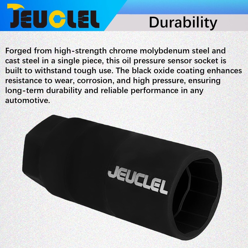 JEUCLEL Oil Pressure Sensor Switch Socket, Special Size 1-1/16 Inch,