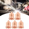 5Pcs Plasma Red Copper Nozzle Cutting Torch Tips Consumables Welding