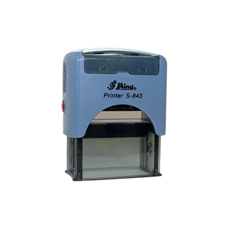 Stamp Copy Shiny S-843 Self-Inking with Text Plate 18 x