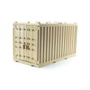 Dark Tan Cargo Shipping Container Compatible with Toy Brick Minifigures