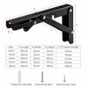 Folding Shelf Brackets 12Inch, 2pcs Folding Table Brackets Drop Leaf