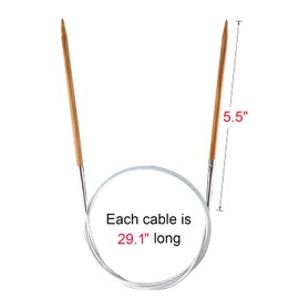 Weabetfu Bamboo Circular Knitting Needle,40-inch Length for Handmade Creative DIY and Any Weave Yarn Projects,US Size 4(3.5mm)