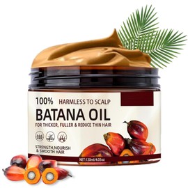 100% Hair Growth Batana Hair Growth Oil, natural unrefined, pure and unadulterated Batana essential oil, prevents hair loss, makes hair softer and shinier, repairs all kinds of damaged hair (4.2OZ)