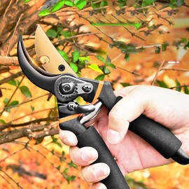 Takelablaze 8.5" Sharp Bypass Pruning Shears Hand Pruners Garden Clippers Tree Trimmers Secateurs For Garden Bonsai Scissors Loppers