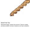 sourcing map M2.5 x 0.45 Spiral Flute Tap 2.1mm Drill