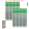SAINO Softy Ballpoint Pens, GREEN, Fine Point (0.7mm), Pack of