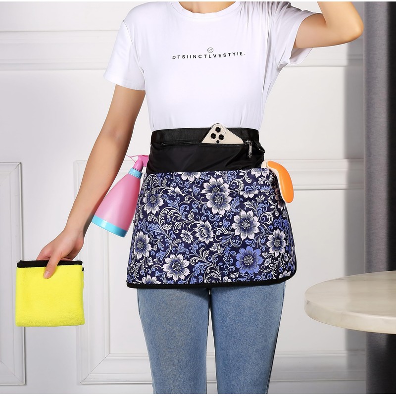 Bafelia Cleaning Apron Caddy for Women with 7 Pockets, Professional