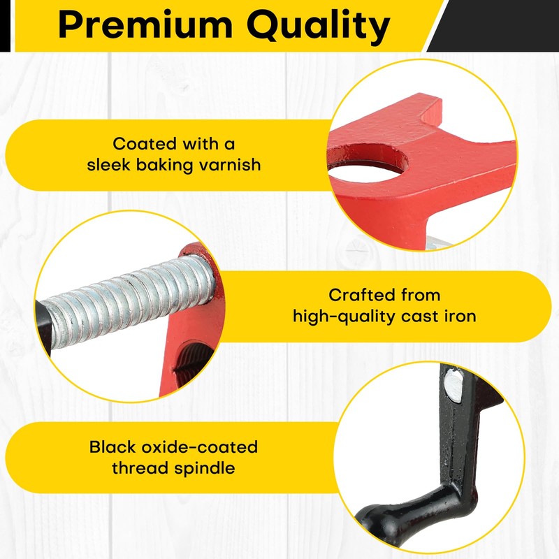Acymner 3/4" Wood Gluing Pipe Clamp Set | Professional Woodworking