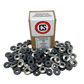 #12 Neoprene EPDM Bonded Sealing Washers Stainless Steel 18-8, Neo Bond, 100 Pieces (#12 Neobond Washer 18-8)