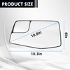 Convitex Driver Left Side Door Heated Mirror Glass with Rear