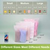 Dllxumm Frosted Zipper Plastic Bags for Clothes, 100 Pcs 10x13