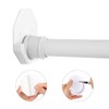Letrushare Adhesive Shower Curtain Rod Tension Holders 2 Pack Shower