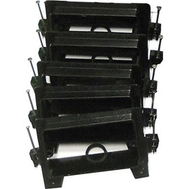 ARLINGTON LVN1 Low Voltage Mounting Bracket W/Nails, 1-Gang, Black, 5-Pack