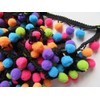 YYCRAFT Multicolor Pom Pom Ball Fringe Trim Ribbon Sewing(5 Yards)
