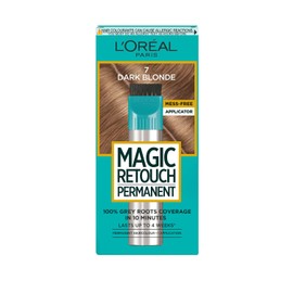 L'Oreal Paris Magic Retouch Permanent Root Concealer, Touching Up Grey Hair Dye, Dark Blonde 7