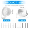 6 Pcs Closet Rod Holders for 1-3/8 Inch Rod, Heavy