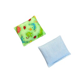 Home Comfort HOME COMFORT Ultra Mini Microwavable Heating & Cooling Pads - 100% Natural Rice 2-Pack (4.5 X 5) (Green Combo 1)