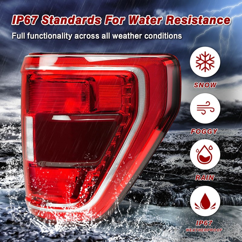 ZSBMP Tail Lights Compatible With 2021 2022 2023 Ford F150