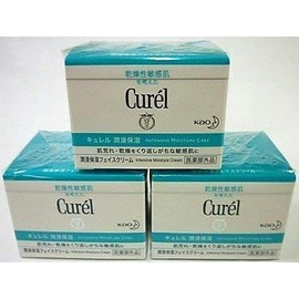 Kao Curél Moisturizing Face Cream 1.4 oz (40 g) x 3 Piece Set curel [Quasi-drug]