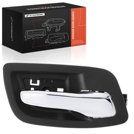 A-Premium Rear Right Passenger Side Interior Door Handle Compatible with Dodge Charger 2011 2012 2013 2014, Black Housing with Chrome Lever, Replace# 1RE74DX9AC, 1RE76DX9AD