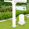 JarThenaAMCS 12Pcs Vinyl Post Skirt 4 x 4 Inch White