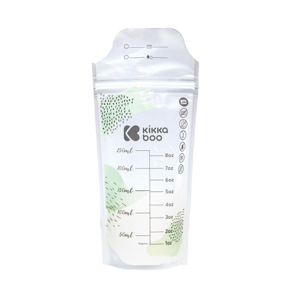 Kikkaboo Breast Milk Bags Pack of 50 250 ml Capacity