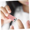 Outanaya Manicure Nipper Set 2pcs Pink Nail Clippers Carbon Steel