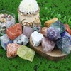QINJIEJIE QINJIEJIE Moonstone Large Crystal Healing Crystals 1.8"-2.2" 2PCS Raw