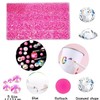 22000pcs Resin Rhinestones for Making, Pink AB Mixed 2 mm