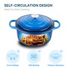 Miereirl 6 Quart Enameled Dutch Oven Pot with Lid, Cast