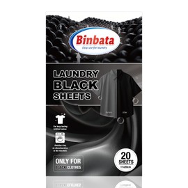 Binbata Black Darkening Sheets, Renew & Repair for Black Faded Out Clothes